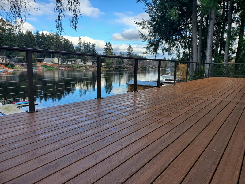 deck and railing
